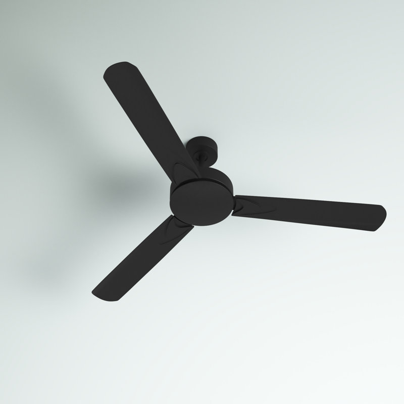 Ohare 58'' Ceiling Fan in Matte Black, Matte Black