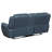 Blue Motion Reclining Loveseat With Console