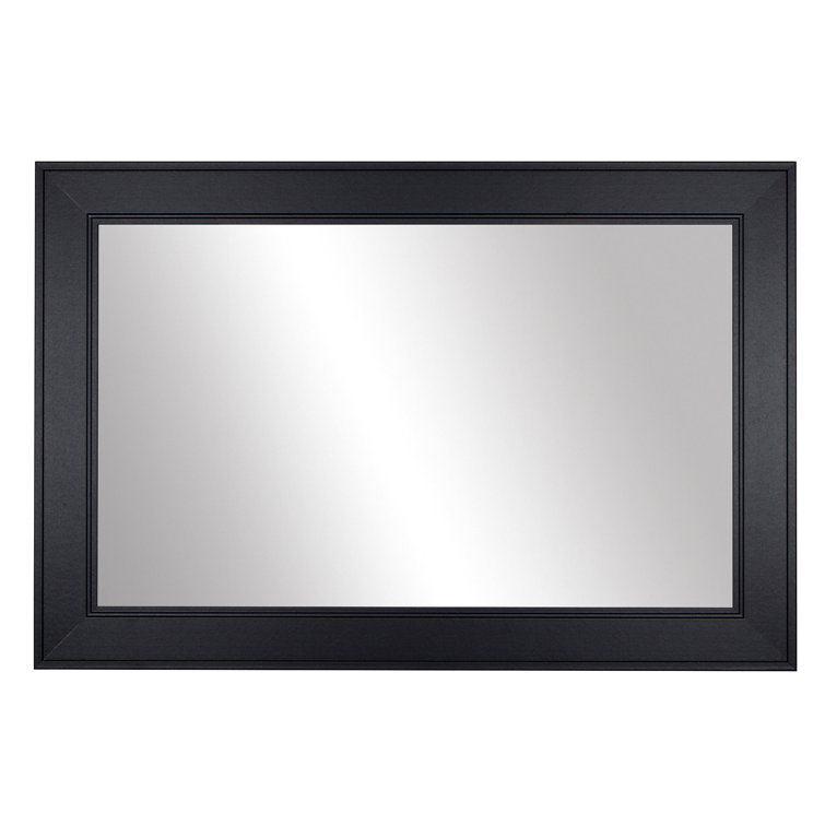 Essex Mirror Frame Kit - A DIY Framing Kit for MIRRORS. Mirror Not Included Red Barrel Studio Finish: Black, Size: 37 x 25