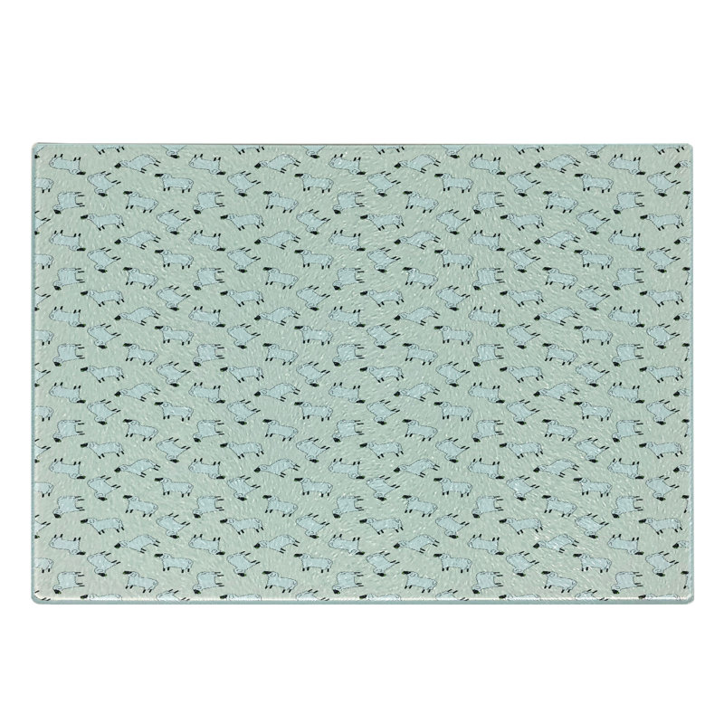 Planche à découper en verre trempé Ambesonne