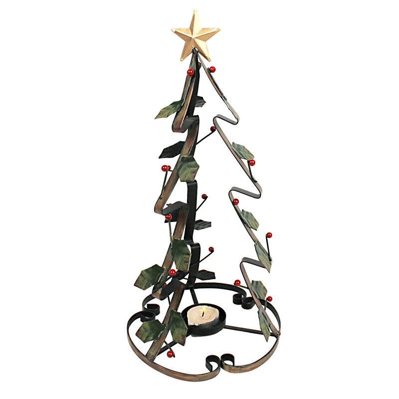 13'' H Metal Tabletop Tealight Holder