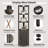 Imron Corner Storage Bookcase