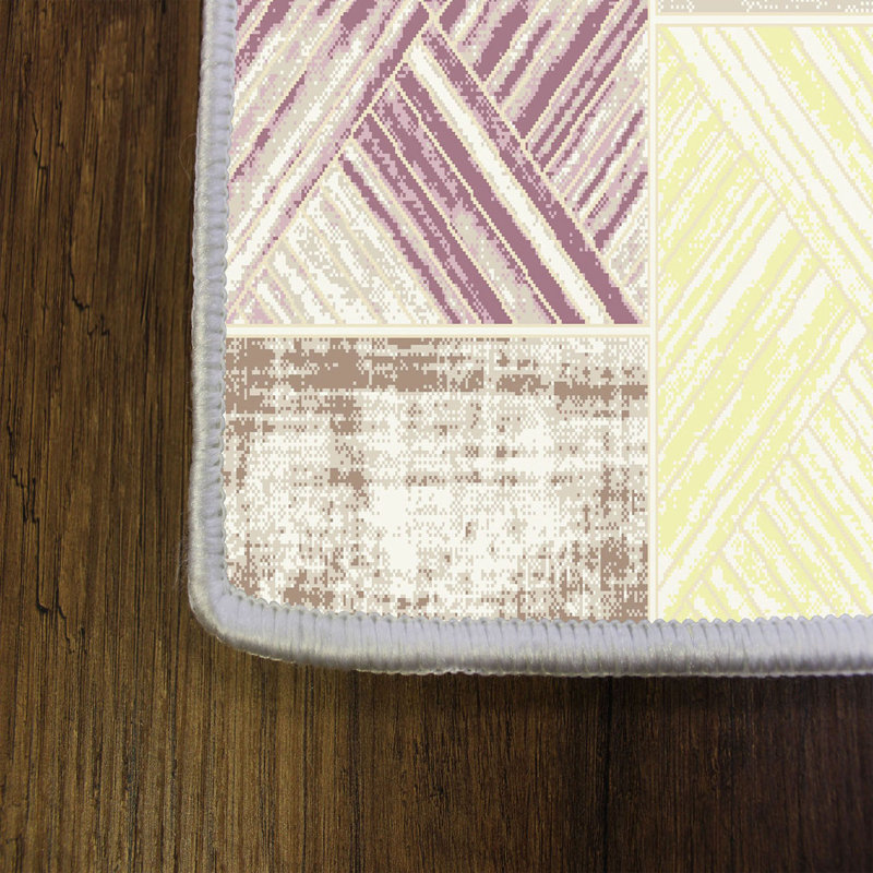 Stylish Woven Carpet (3.9 x 4. ft), 1% Polyester, Pile Height: .3 in | Antibacterial & Non-Slip Underside, 3D Digital Printing | Machine Washable, Perfect for Home Décor, Living Room & Bedroom Use