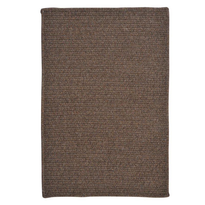 Tapis brun Mcclary Wooll, Rectangle 8 pi x 11 pi