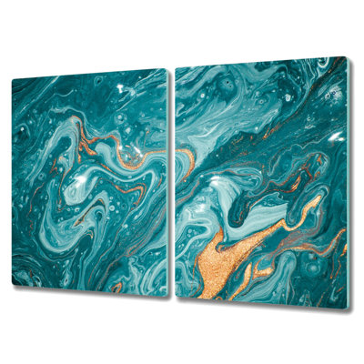 Goldrick Irregular Spiral Wave Marble Chopping Board