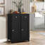 Petite armoire de rangement blanche avec tiroir et porte-657669395