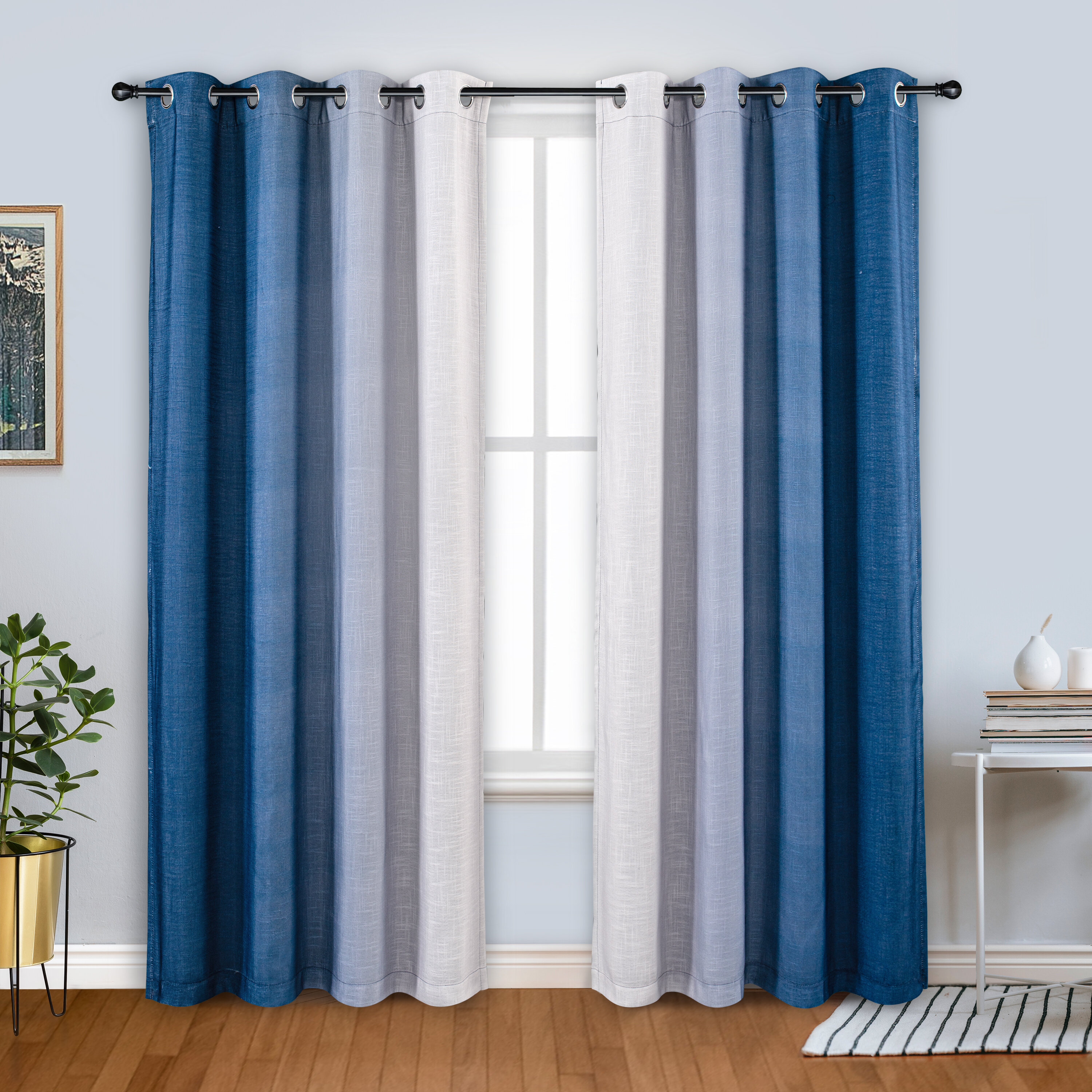 Wade Logan® Adisa Polyester Blackout Curtain Pair & Reviews | Wayfair