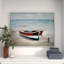 «Coastal» - Peinture sur bois encadrée