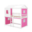 Lit double superposé en bois avec tente-340415298-340415303