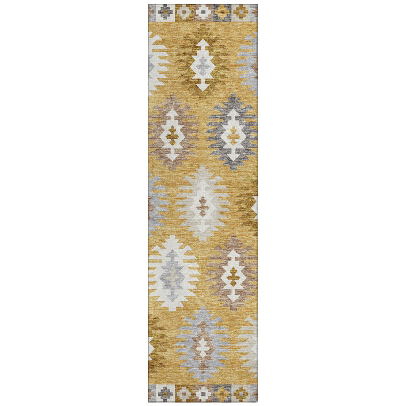 Tapis Chayden avec envers antidérapant, Tapis de couloir 2 pi 3 po x 7 pi 6 po