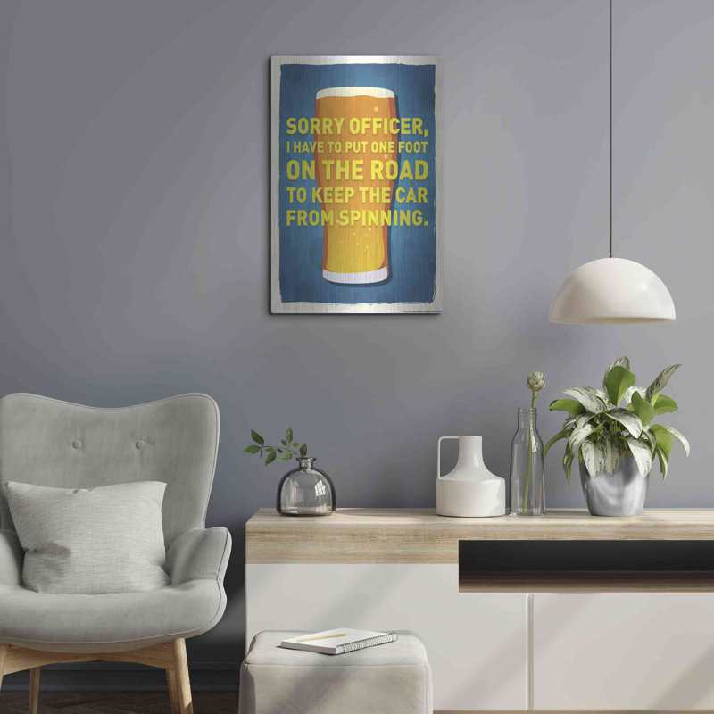 "Désolé agent" par JJ Brando, H 24 po x l 16 po