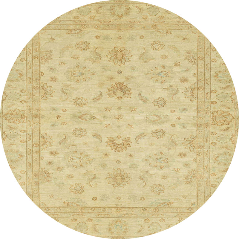 Abstract Indoor Rug, Round 8'