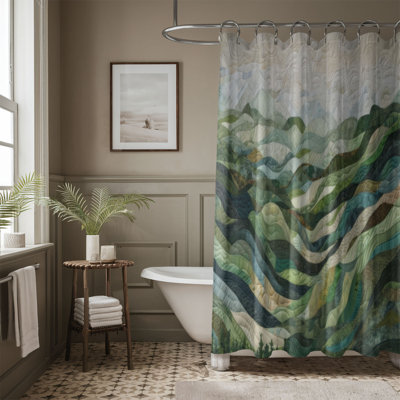 Fouzia Abstract Shower Curtain