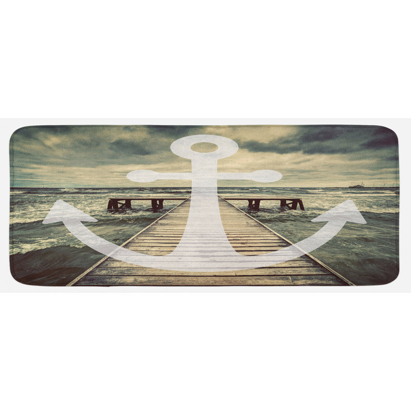 Tapis de cuisine nautique