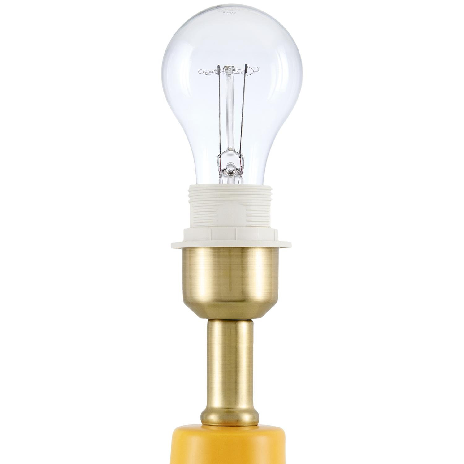 Celes Ceramic Table Lamp, Orange, Orange