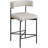 Hisayo Upholstered Counter Stool with Metal Frame-88514414