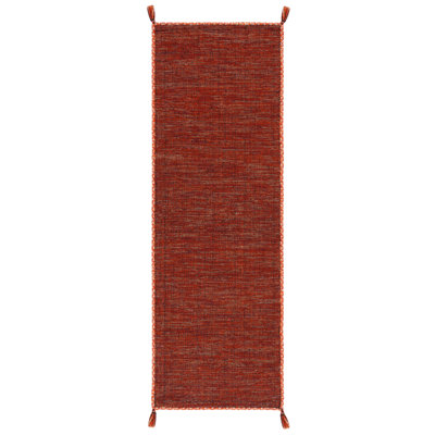Amaral Hand Woven Cotton Solid Color Rug