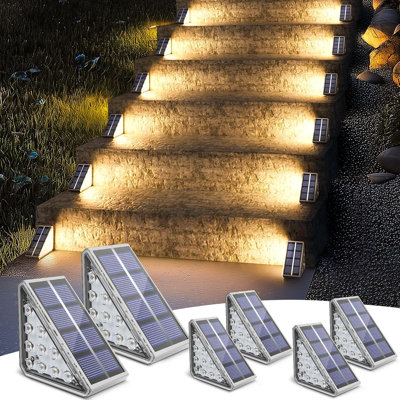 Éclairage solaire pour escalier d'extérieur imperméable IP67,6