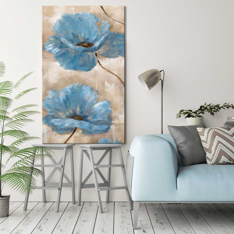 A Summer Wind II par Nan - Peinture, Toile tendue, H 60 po x l 36 po x P 1,5 po