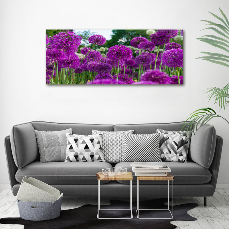 Garlic Flowers - No Frame Print on Canvas
