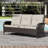5-Person PE Wicker Outdoor Patio Set With Sofa,Chairs,Ottomans,2 Tables & Beige Cushions-1105843284