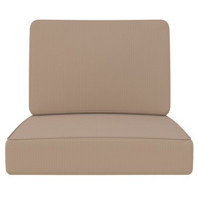 Outdoor Deep Seat Cushion, 25 x 25.5 x 5 Inch High-Density Foam Patio Chair Cushion with Water-Repellent & UV-Resistant Cover, Tear-Resistant Seat & B