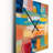 Vibrant Cubist Colourfields - Abstract Collages Very Large Wall Clocks-99634102