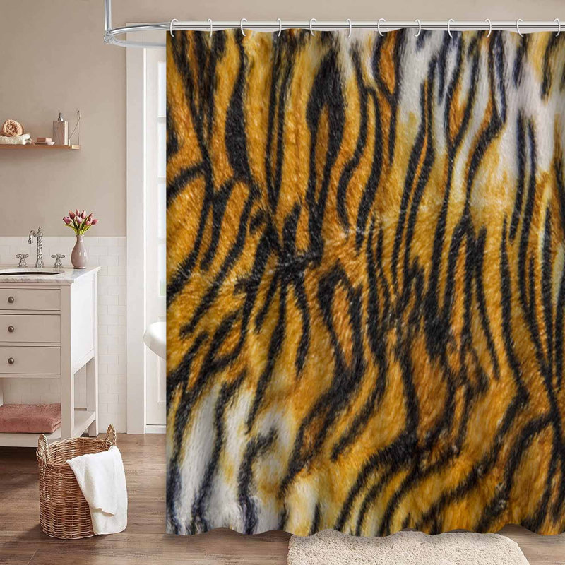 Rideau de douche noir imperméable, rideaux de douche pour la salle de bain avec 12 crochets, 72" L x 72" W