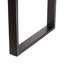 Table de salle à manger élégante de style industriel moderne en bois et en fer mat, 55 po x 31 po x 30 po, l 55 po x P 31 po