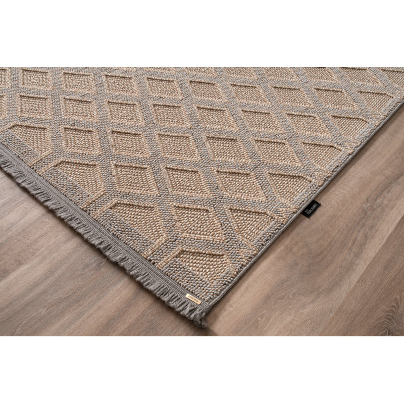 Petroni Cotton Geometric Rug, Runner 5'3" x 14'8"