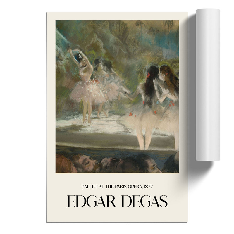 Ballet at the Paris Opera Print by Edgar Degas - Frameless Print, 30cm H x 21cm W x 0.1cm D