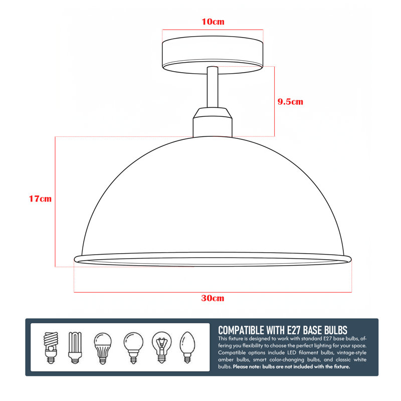 Semi Flush Mount, Yes, Blue