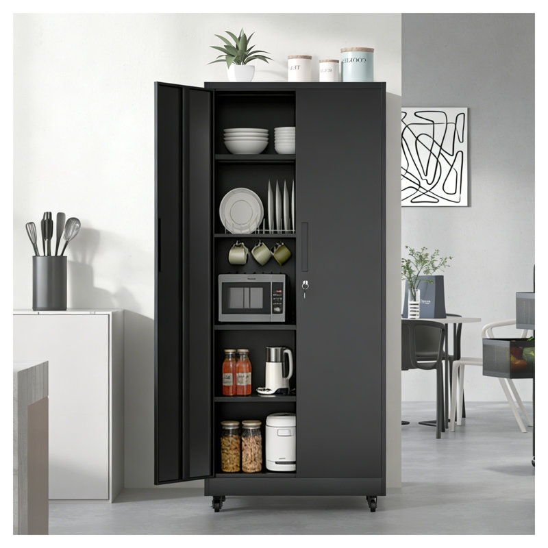 Armoire de rangement en métal 71 po H 71 po