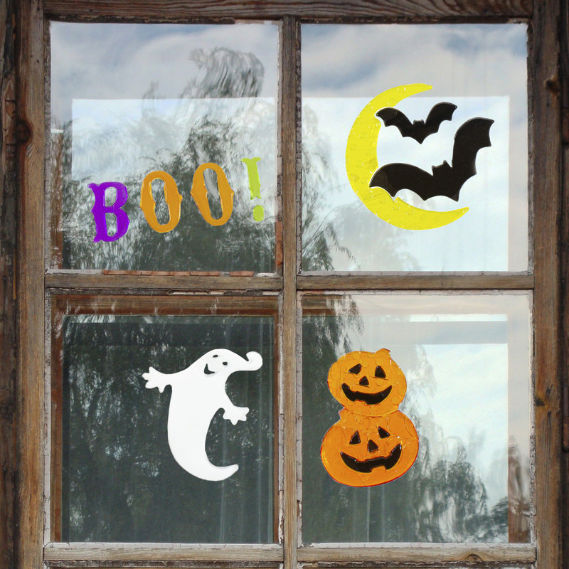 Lune et chauves-souris en gel d'Halloween