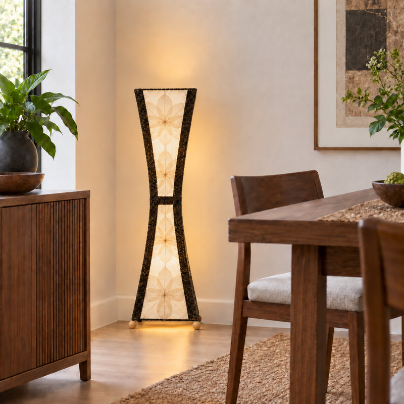 Conrado 48 " Column Floor Lamp, Natural