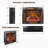 28 Inch Infrared Electric Fireplace With Removable Trim Kit Insert, Touch Panel Home Decor Heater, Smokeless Firebox With Fire Crackling Sound