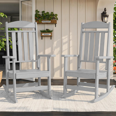 Oxing HDPE Outdoor Rocking Chair