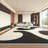Semi-circular curved light luxury sofa-105726495