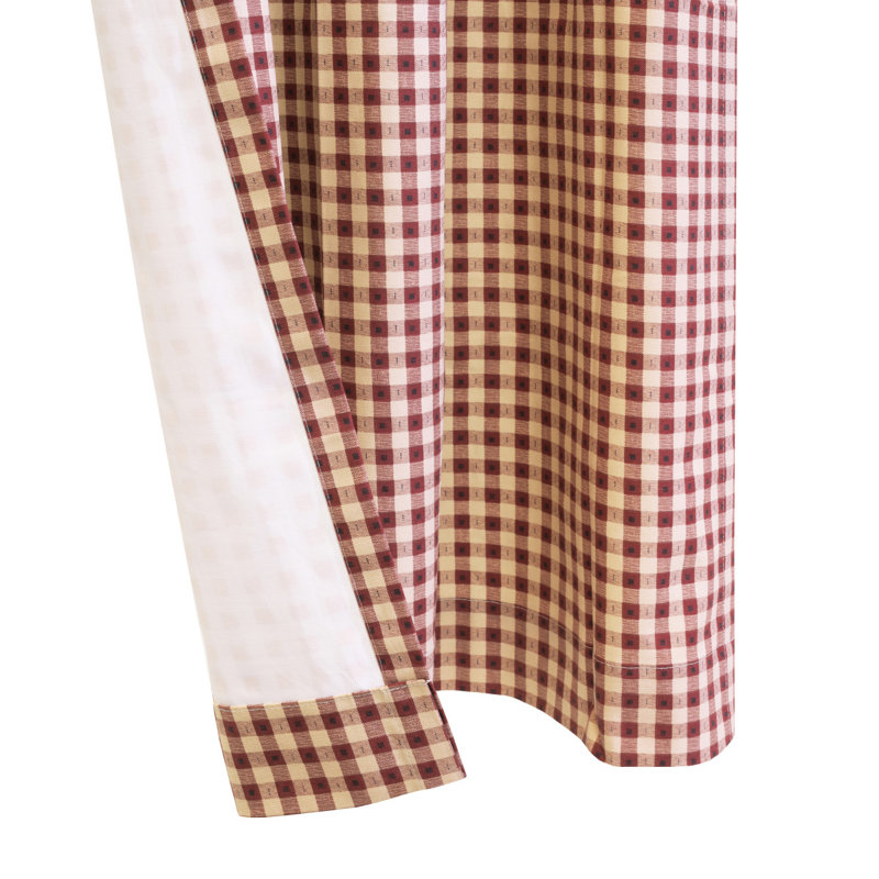Rideau 100% coton Timm, Bourgogne, L 40 po x L 95 po
