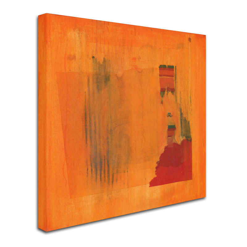 Chor Chor «Orange Vector», reproduction sur toile tendue, H 14 po x l 14 po
