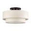 Grand luminaire semi-encastré 3 lumières Aselin-122725140