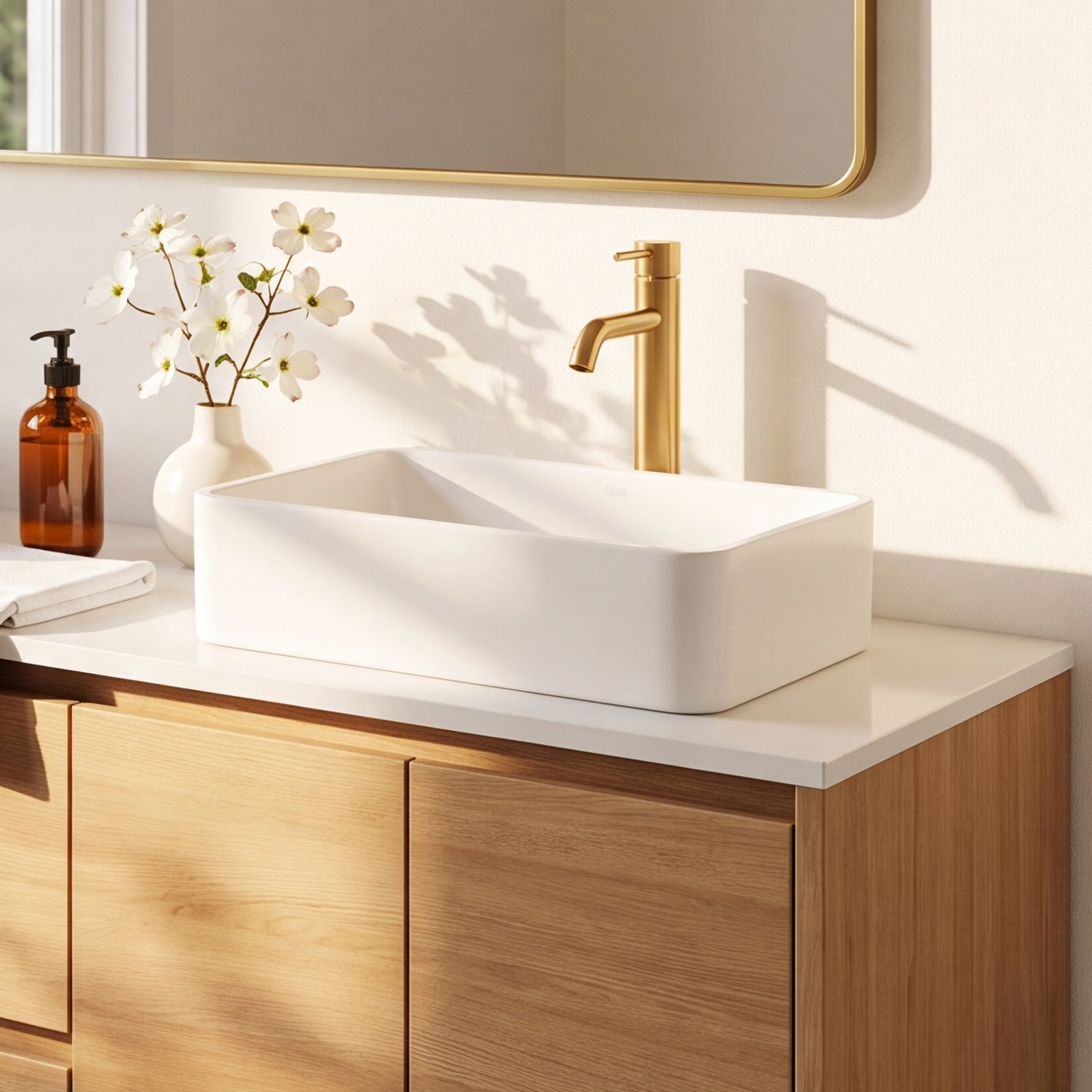 Magnolia Rectangular Vessel Bathroom Sink