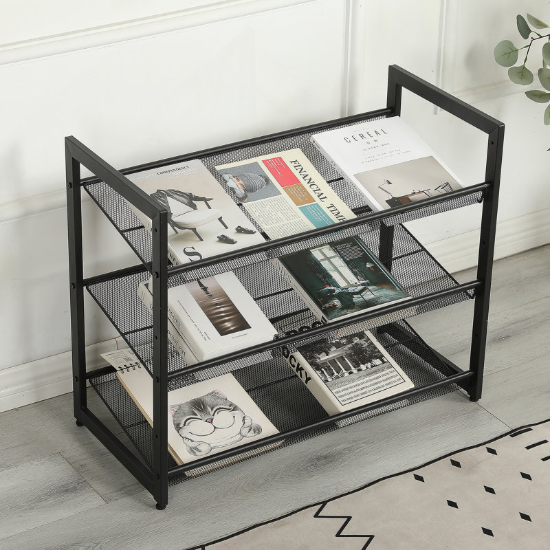 Bookshelf, 3-Tier Freestanding Shoe Rack