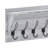 Nariaki Wall Mounted Solid Pine Wood Storage Rack with Upper Shelf and 5 Hanging Hooks-2027361637