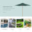 Parasol de plage 98,4 po Seleni-1044820405