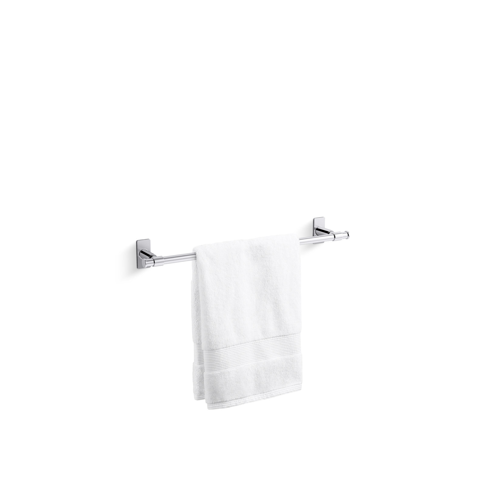 Castia by Studio McGee Towel Bar, Polished Chrome, 2.5" H x 18" W x 3.25" D