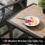  Table d'appoint de patio en osier