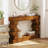 Geometric Block Stacked Console Table
