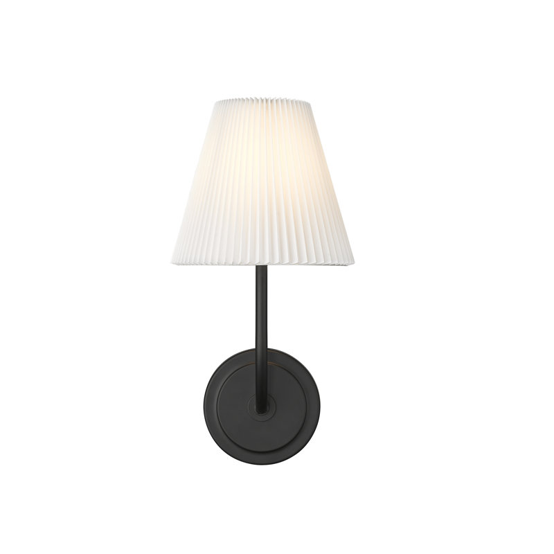 Ami 7.25" Wide 1-Light Wall Sconce, Matte Black