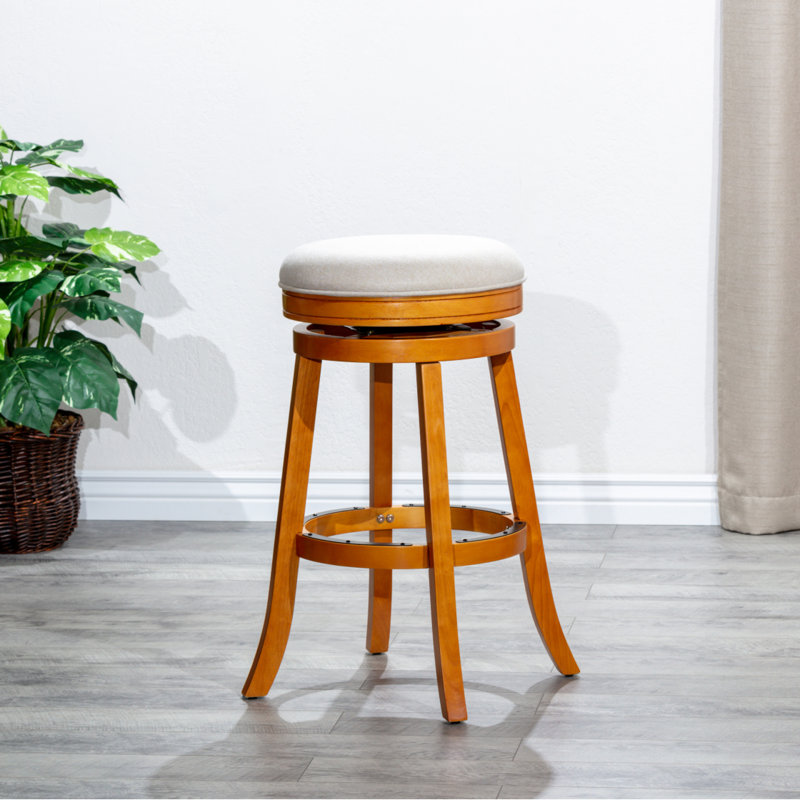 Tabouret, siège en tissu, Naturel